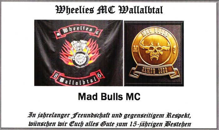 Geschenk Wheelies MC Wallalbtal